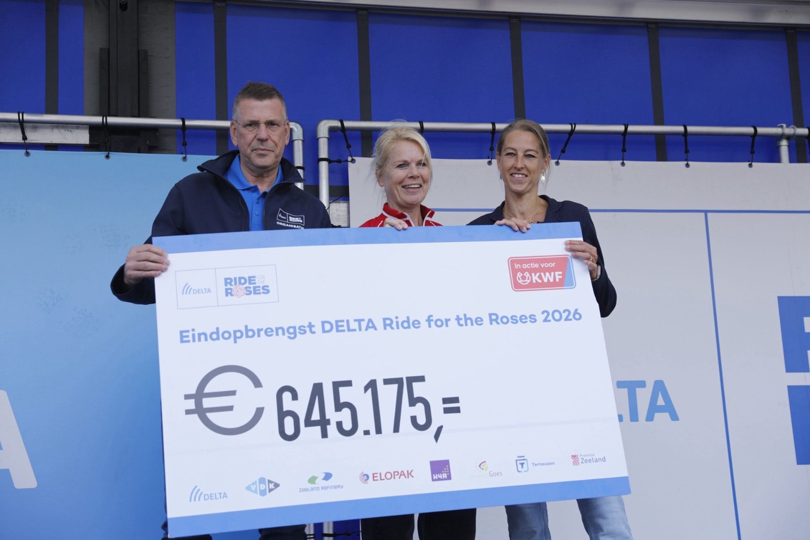 DELTA Ride for the Roses 2026 haalt dit weekend € 645.175 op voor KWF